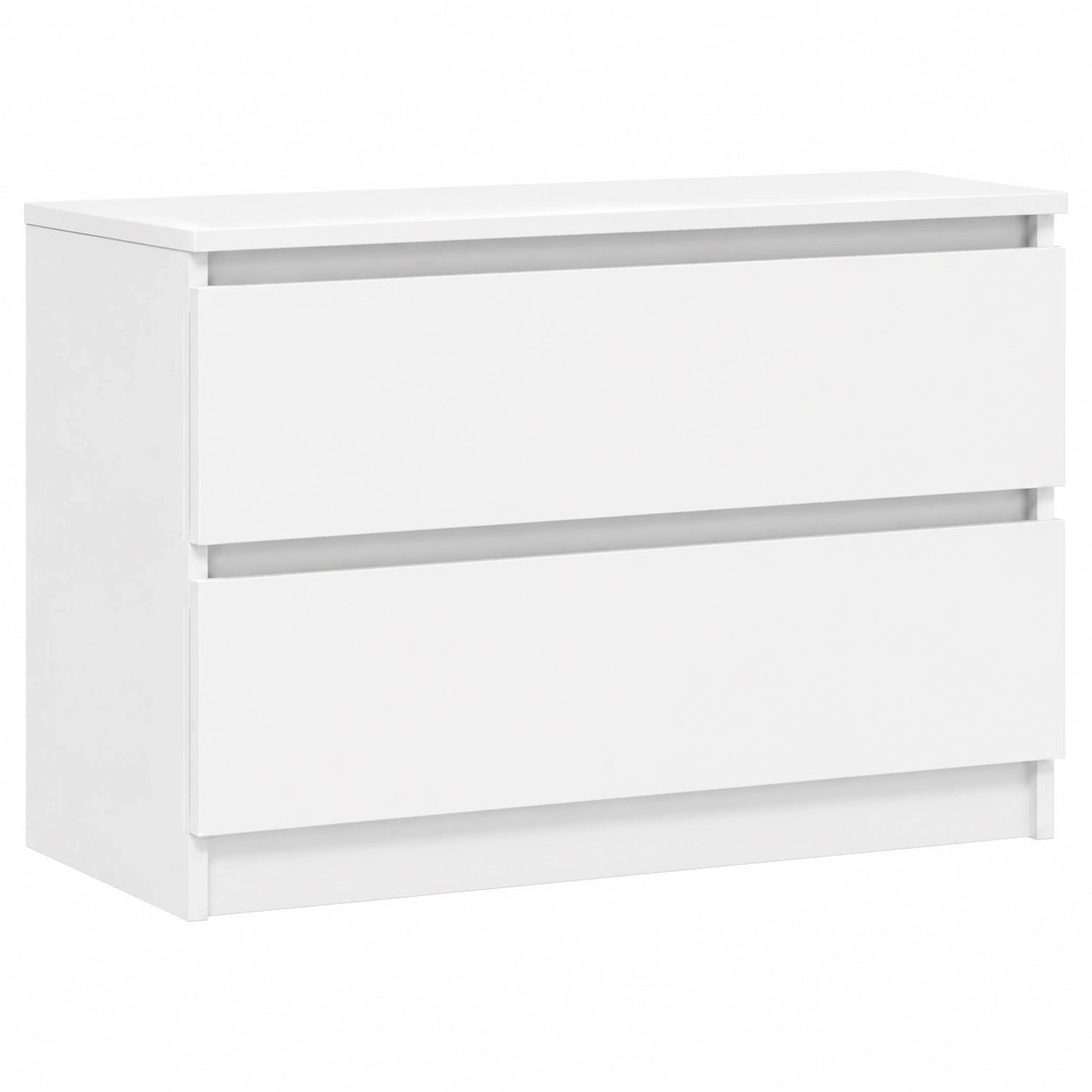 Moderner TV-Schrank aus Holzwerkstoff in Weiß 100x35x54 cm