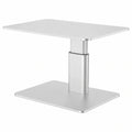 Ergonomischer Monitorständer aus Metall, Höhenverstellbar und Kompatibel mit iMac, TV und Laptop in Silber