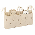 Multifunktionaler Babybett-Organizer mit Taschen - 2-in-1 Hängender Windel- und Spielzeugaufbewahrer, Verstellbar, 39 x 20 cm