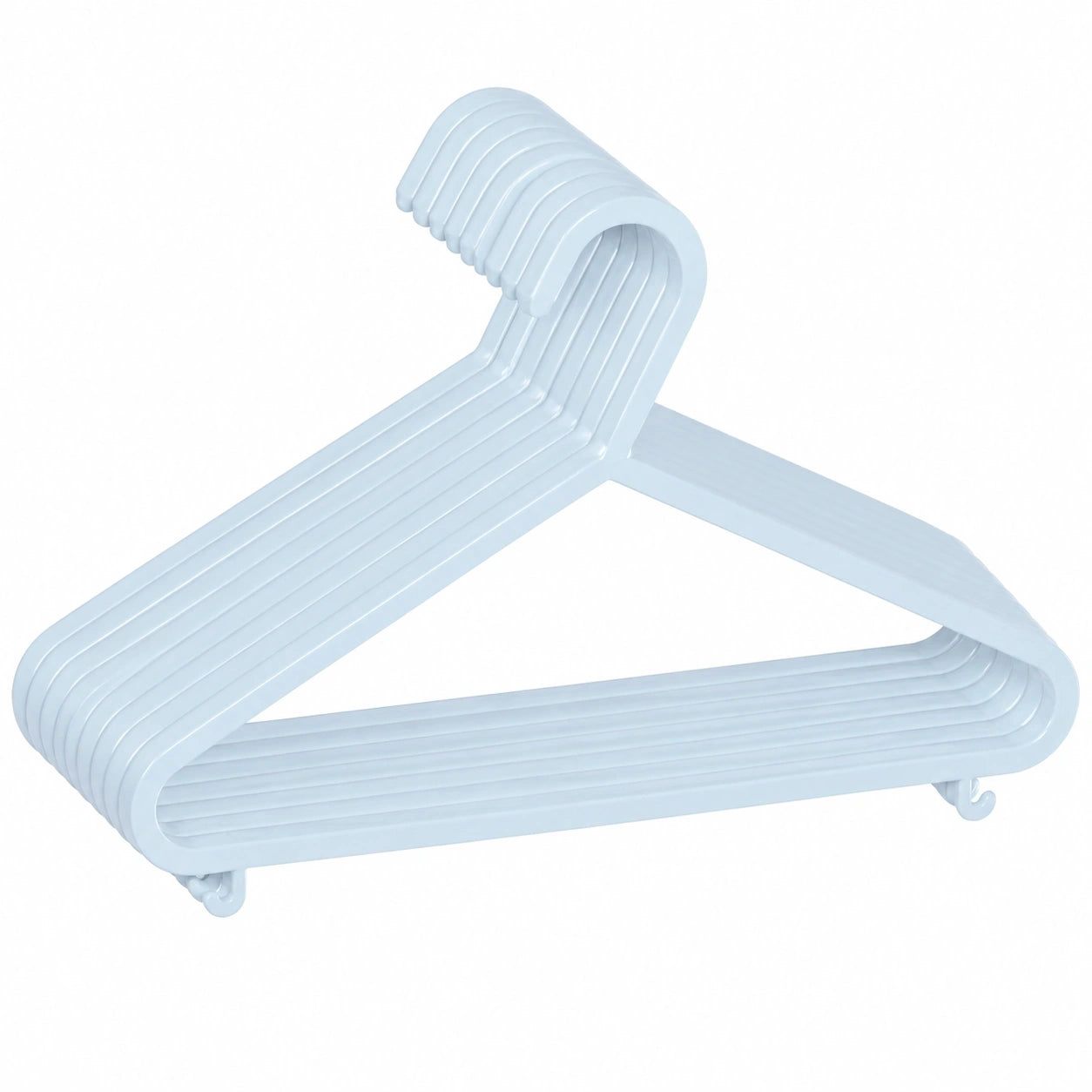 Bieco Kinder Kleiderbügel, 8er-Set, Eisblau, ca. 30 cm, für Babyschrank-Organisation