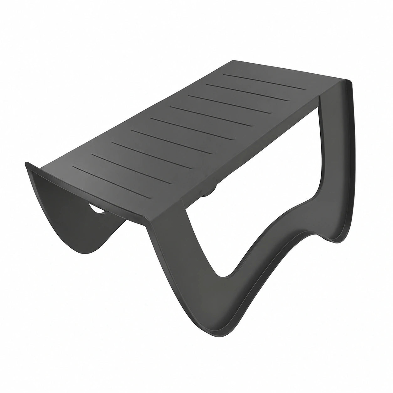 Raumsparende Schuhhalter aus rutschfestem PP-Material, doppelschichtig, für Schuhregale und Schränke, 30er-Set in Grau