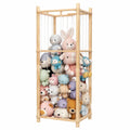 Große Holz-Spielzeugkiste für Kuscheltiere, 136x40x40 cm, ideal für Kinderzimmer und Wohnbereiche