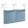 Hängender Babybett-Organizer mit 2 Taschen - Blau